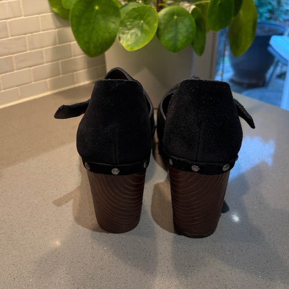 Kork’s Evah Clog platform black suede studded clog size 8.5 - Picture 4 of 5